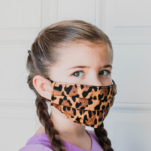 (KIDS) Cheetah Face Mask