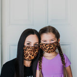 (KIDS) Cheetah Face Mask