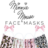 Gold & Pink Cheetah Minnie Face Mask