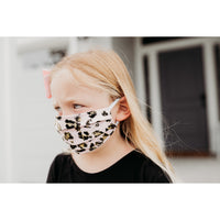 (KIDS) Blush Gold Cheetah Face Mask