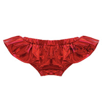 RED Metallic Bloomer Skirt