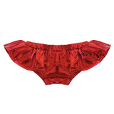 RED Metallic Bloomer Skirt