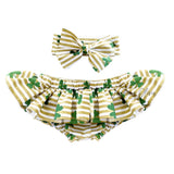 Clover GOLD Stripes ST. PATRICK'S DAY Bloomer Skirt