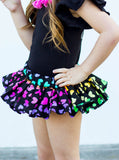 Black Rainbow Hearts VALENTINES Bloomer Skirt