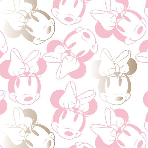 (KIDS) Pink & White Minnie Face Mask