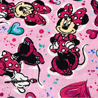 Pink Splatter Minnie Face Mask