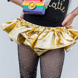 GOLD Metallic Bloomer Skirt