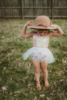 Sparkle Pink & White Bunny EASTER Romper