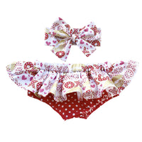 Pink N Red X's O's VALENTINES Bloomer Skirt