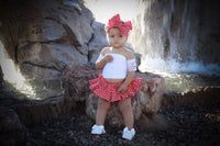 Red Tiny Heart VALENTINES Bloomer Skirt