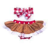 Eyelet Red GingerBread Bloomer Skirt