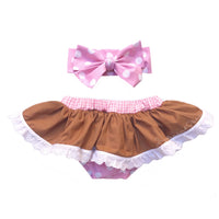 Eyelet Baby Pink GingerBread Bloomer Skirt