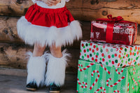 FAUX FUR Santa Skirt