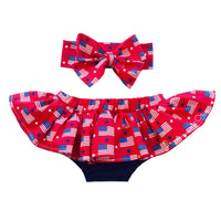 Red Flag Bloomer Skirt