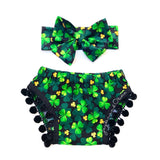GOLD Glitter Four Leaf Clover ST. PATRICK'S DAY Shorties
