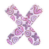 Pink X's O's Donuts Knee High Socks
