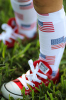 American Flag Knee High Socks
