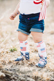 American Flag Knee High Socks