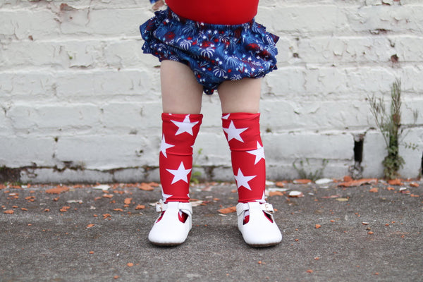 Red Star Knee High Socks