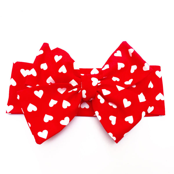 FIRE Red Hearts Head Wrap