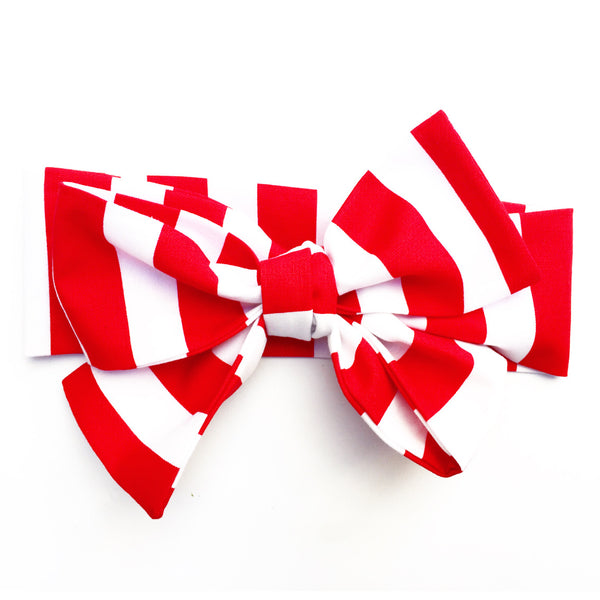 Red & White Stripe Head Wrap