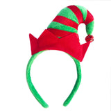 Red & Green Stripe Elf Hat Head Band