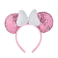 Minnie Bow Pink Sequins Head Band