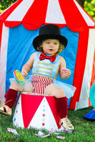 Blue "Ringmaster" Romper