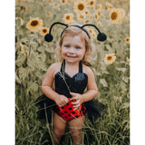 Lady Bug Sequins Tulle Romper