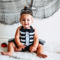 Skeleton Bones Tulle Romper