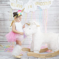 Extra Fluffy Pastel Unicorn Romper