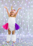 Extra Fluffy Rainbow Unicorn Romper