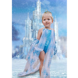 *NEW* Queen Elsa FROZEN Romper with attached CAPE!