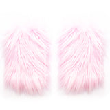 Baby Pink Faux Fur Leg Warmers