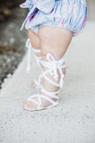 White Gladiator Sandals