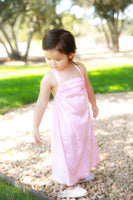 Ballerina Pink Crushed Velvet Dress