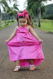 Hot Pink Crushed Velvet Dress