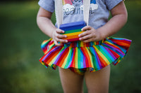 Rainbow Stripes Bloomer Skirt