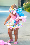 Rainbow Balloon Animals Bloomer Skirt