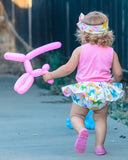 Rainbow Balloon Animals Bloomer Skirt