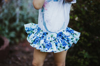 Denim Floral Bloomer Skirt