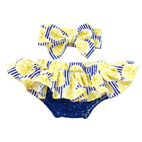 Lemon Stripes Bloomer Skirt