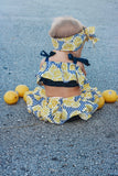 Lemon Stripes Bloomer Skirt