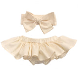 Cream Bloomer Skirt