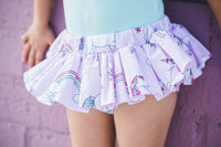 Pink Unicorns & Glitter Bloomer Skirt