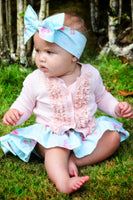 Baby Blue Shabby Chic Bloomer Skirt