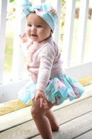 Baby Blue Shabby Chic Bloomer Skirt