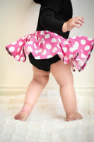 Hot Pink Polka Dot Bloomer Skirt