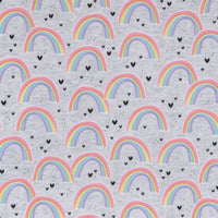 (KIDS) Grey Rainbow Face Mask