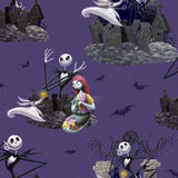 (KIDS) Purple Jack & Sally Face Mask